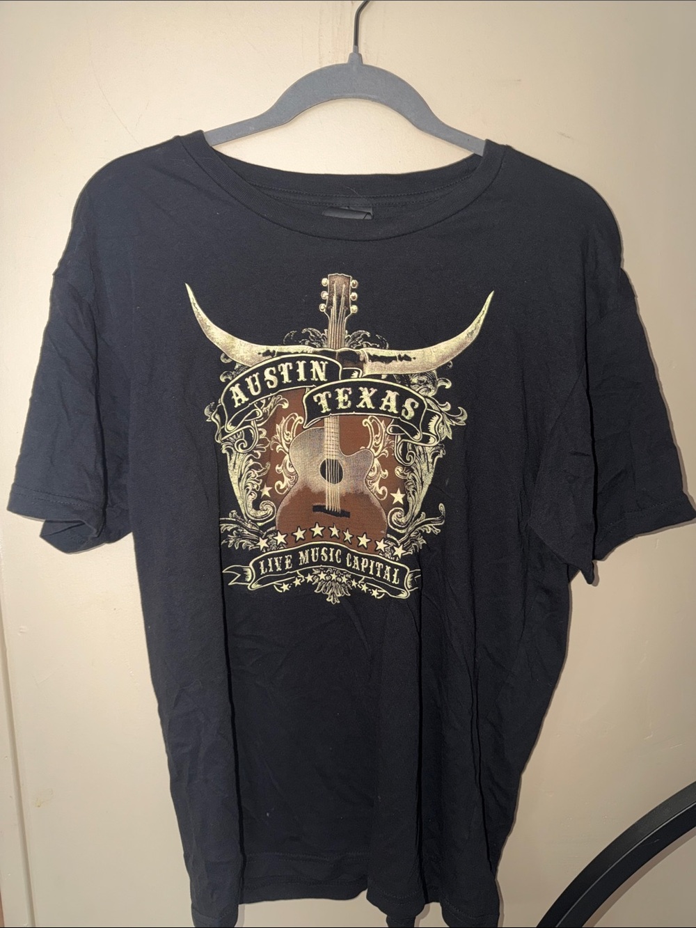 Gildan Black Short-Sleeve Austin Texas Graphic Tee